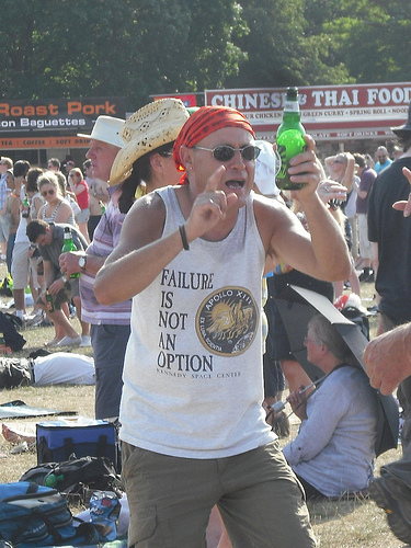 dancing man in bandana