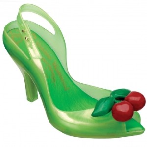 green cherry shoes