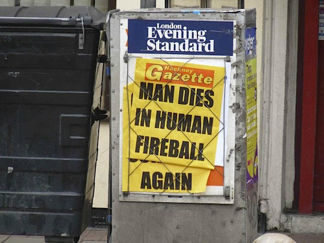 Man Dies In Human Fireball Again